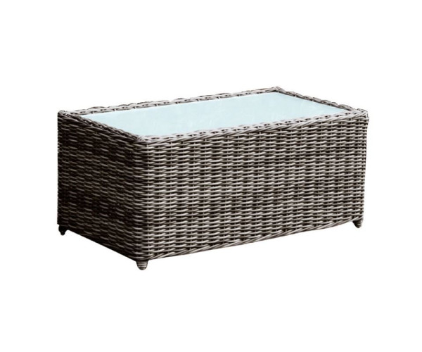 ARIZONA Τραπεζάκι Σαλονιού Κήπου ALU, Wicker Grey Brown, Γυαλί Tempered 5mm ARIZONA Τραπεζάκι Σαλονιού Κήπου ALU, Wicker Grey Brown, Γυαλί Tempered 5mm