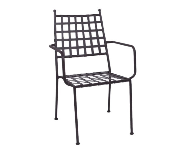PATON Πολυθρόνα Κήπου Βεράντας, Μέταλλο Βαφή Sand Brown Mesh - Στοιβαζόμενη PATON Πολυθρόνα Κήπου Βεράντας, Μέταλλο Βαφή Sand Brown Mesh - Στοιβαζόμενη
