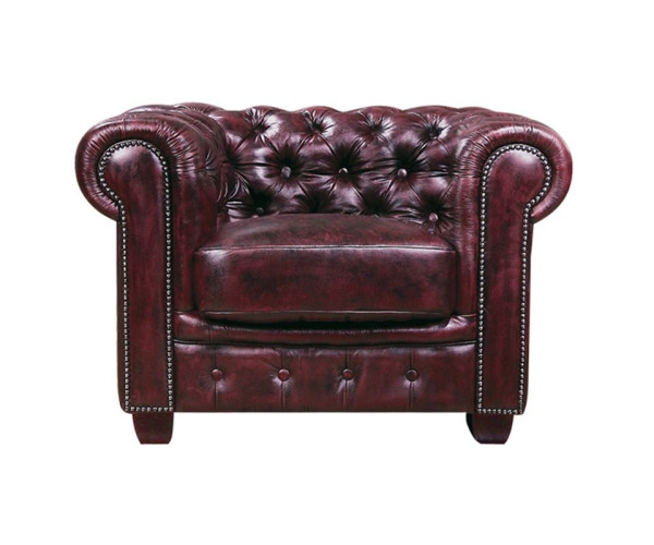 CHESTERFIELD Birmingham Πολυθρόνα Σαλονιού Καθιστικού, Δέρμα Antique Red CHESTERFIELD Birmingham Πολυθρόνα Σαλονιού Καθιστικού, Δέρμα Antique Red