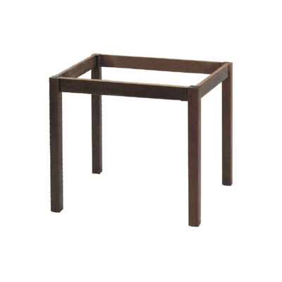 ΚΑΦΕΝΕΙΟΥ Βάση Τραπεζιού Οξιά Λυόμενο για Επιφάνεια 60x60cm, Βαφή Εμποτισμού Καρυδί