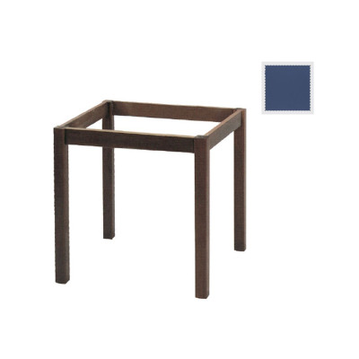 ΚΑΦΕΝΕΙΟΥ Βάση Τραπεζιού Οξιά Λυόμενη για Επιφάνεια 60x60cm, Βαφή Εμποτισμού Ανιλίνη Μπλε