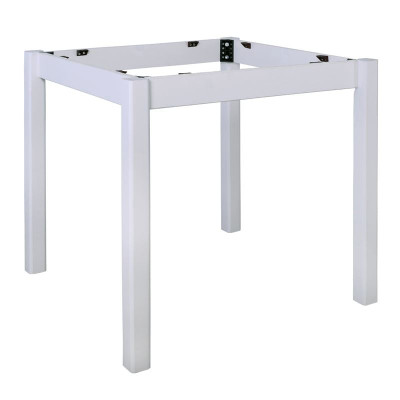 ΚΑΦΕΝΕΙΟΥ Βάση Τραπεζιού Οξιά Λυόμενη για Επιφάνεια 60x60cm, Βαφή Εμποτισμού Λάκα Άσπρο