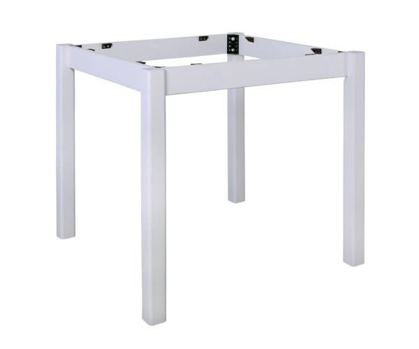 ΚΑΦΕΝΕΙΟΥ Βάση Τραπεζιού Οξιά Λυόμενη για Επιφάνεια 60x60cm, Βαφή Εμποτισμού Λάκα Άσπρο