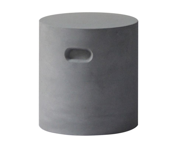 CONCRETE Cylinder Σκαμπό Κήπου - Βεράντας, Cement Grey