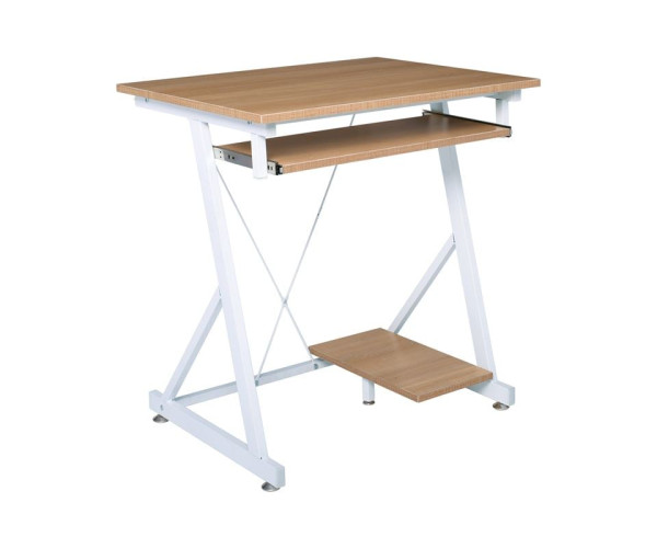 UNIT Γραφείο Η/Υ Μέταλλο Βαφή Άσπρο, Melamine Απόχρωση Sonoma UNIT Γραφείο Η/Υ Μέταλλο Βαφή Άσπρο, Melamine Απόχρωση Sonoma
