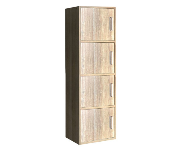 CLOSET Ντουλάπι Βοηθητικό Τετράφυλλο, Απόχρωση Sonoma CLOSET Ντουλάπι Βοηθητικό Τετράφυλλο, Απόχρωση Sonoma