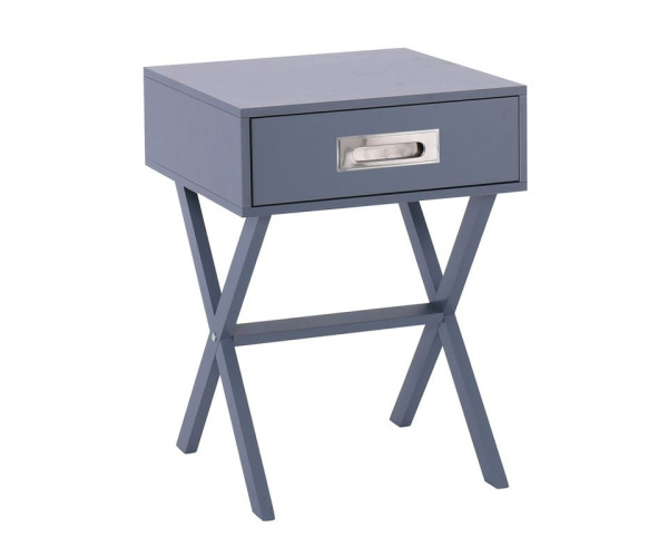 WICK Κομοδίνο Γκρι Λάκα MDF WICK Κομοδίνο Γκρι Λάκα MDF