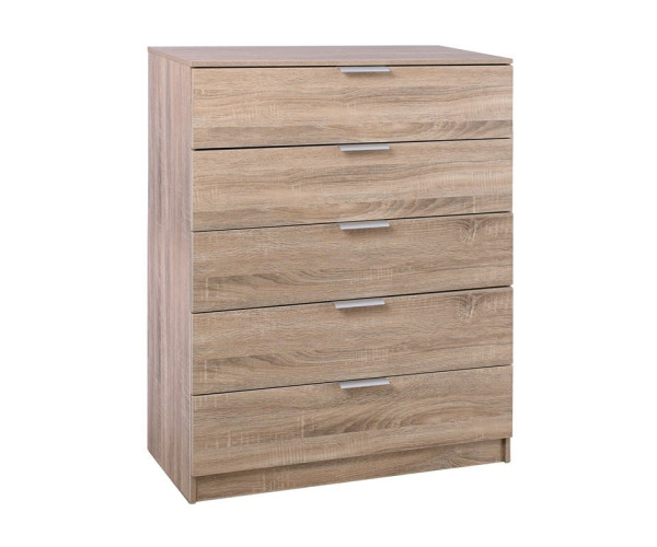 DRAWER Συρταριέρα με 5 Συρτάρια, Απόχρωση Sonoma DRAWER Συρταριέρα με 5 Συρτάρια, Απόχρωση Sonoma