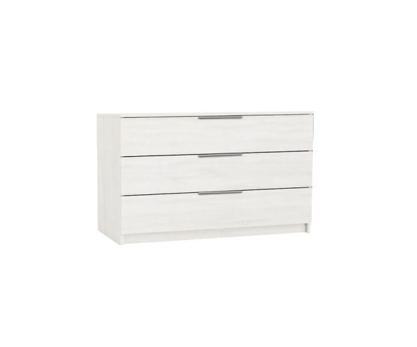 DRAWER Συρταριέρα με 3 Συρτάρια, Απόχρωση Άσπρο
