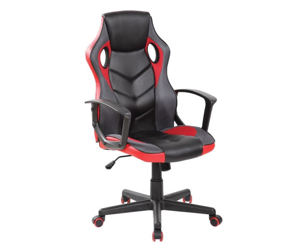 BF7700 Gaming Πολυθρόνα Mesh, Pu Μαύρο - Κόκκινο