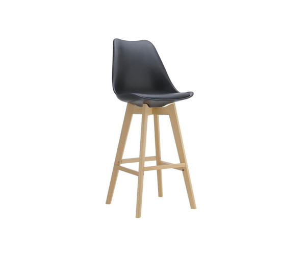 MARTIN Σκαμπό BAR Οξιά Φυσικό, Κάθισμα Η.67cm, PP-Pu Μαύρο, Μονταρισμένη Ταπετσαρία MARTIN Σκαμπό BAR Οξιά Φυσικό, Κάθισμα Η.67cm, PP-Pu Μαύρο, Μονταρισμένη Ταπετσαρία (ΣΕΤ 4 τεμ)