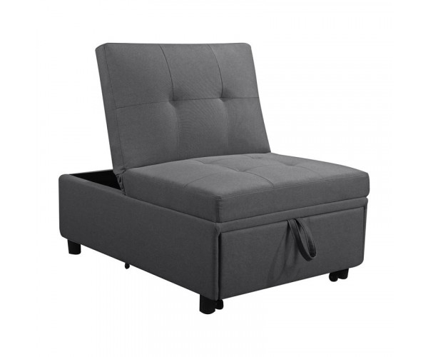 IMOLA Καρέκλα - Κρεβάτι Σαλονιού - Καθιστικού, Ύφασμα Σκούρο Γκρι