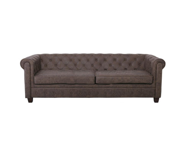 CHESTERFIELD Newport Kαναπές 3Θέσιος Σαλονιού - Καθιστικού, Ύφασμα Antique Look Καφέ CHESTERFIELD Newport Kαναπές 3Θέσιος Σαλονιού - Καθιστικού, Ύφασμα Antique Look Καφέ
