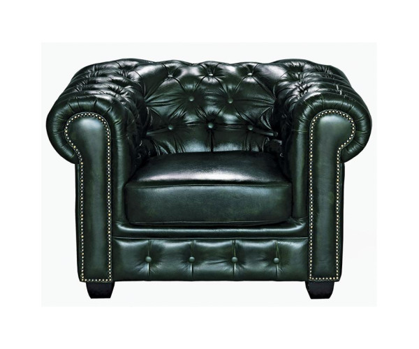 CHESTERFIELD Birmingham Πολυθρόνα Σαλονιού Καθιστικού,Δέρμα Antique Green CHESTERFIELD Birmingham Πολυθρόνα Σαλονιού Καθιστικού,Δέρμα Antique Green