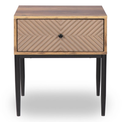 PONTI Κομοδίνο με 1 Συρτάρι, Καρυδί