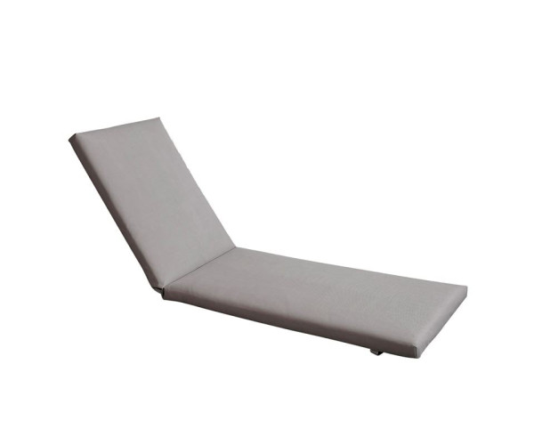 SUNLOUNGER Μαξιλάρι Ξαπλώστρας Textilene Γκρι με Φερμουάρ & Velcro (Foam+Polyester)