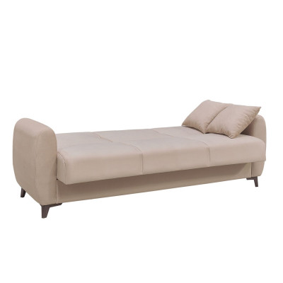 DARIO Καναπές – Κρεβάτι με Αποθηκευτικό Χώρο, 3Θέσιος Ύφ.Cappuccino