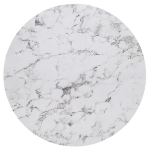 HPL (High Pressure Laminated) Επιφάνεια Τραπεζιού Απόχρωση White Marble, Εξωτερικού χώρου (ΣΕΤ 2 τεμ)