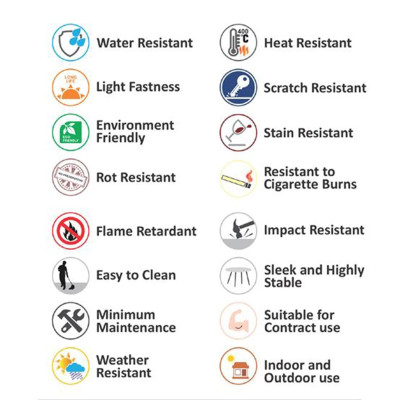 HPL (High Pressure Laminated) Επιφάνεια Τραπεζιού Απόχρωση Black Marble, UV (ΣΕΤ 2 τεμ)