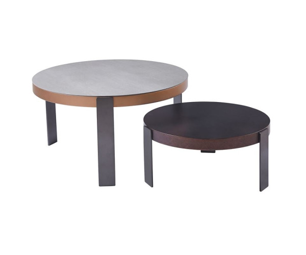 TRENDY Set-2 Τραπεζάκια Σαλονιού, Μέταλλο Ανθρακί, Sintered Stone Καρυδί-Cement TRENDY Set-2 Τραπεζάκια Σαλονιού, Μέταλλο Ανθρακί, Sintered Stone Καρυδί-Cement