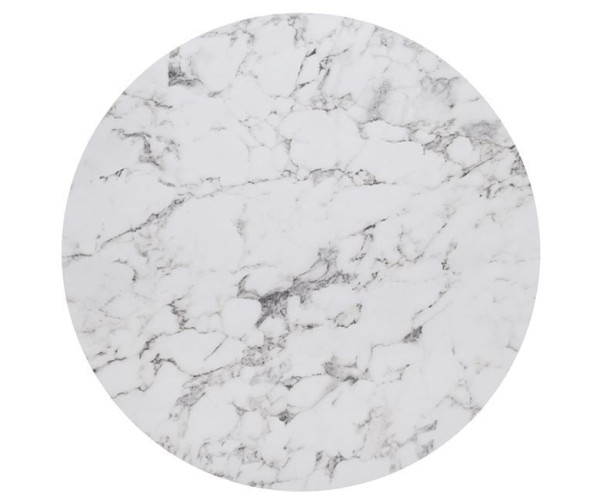 HPL (High Pressure Laminated) Επιφάνεια Τραπεζιού Απόχρωση White Marble, UV (ΣΕΤ 2 τεμ)