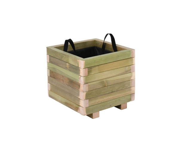 FLOWER POT WOOD Γλάστρα, Εμποτισμού Pine, Απόχρωση Φυσικό, 40x40x36cm FLOWER POT WOOD Γλάστρα, Εμποτισμού Pine, Απόχρωση Φυσικό, 40x40x36cm