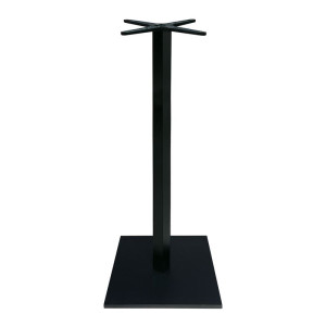 PRATO-W Βάση Τραπεζιού BAR 45x45cm H.93cm Μέταλλο Βαφή Μαύρο με Ρεγουλατόρο / 12,50Kg (ΣΕΤ 2 τεμ)