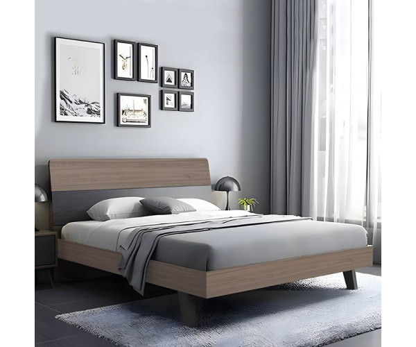VANITY Κρεβάτι Διπλό, για Στρώμα 160x200cm, Απόχρωση Sonoma Oak-Grey VANITY Κρεβάτι Διπλό, για Στρώμα 160x200cm, Απόχρωση Sonoma Oak-Grey