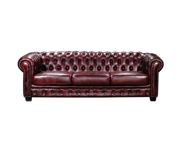 CHESTERFIELD Birmingham Καναπές 4Θέσιος Σαλονιού Καθιστικού, Δέρμα Antique Red CHESTERFIELD Birmingham Καναπές 4Θέσιος Σαλονιού Καθιστικού, Δέρμα Antique Red