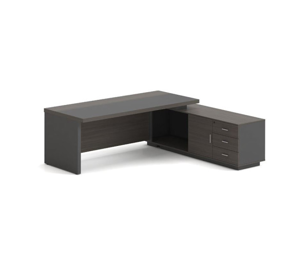 VIP Γραφείο Δεξιά Γωνία, Απόχρωση Grey Walnut VIP Γραφείο Δεξιά Γωνία, Απόχρωση Grey Walnut