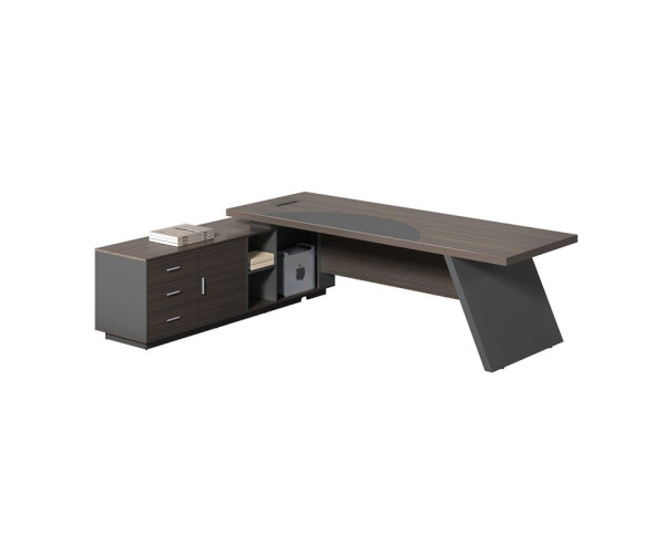 MASTER Γραφείο Αριστερή Γωνία, Απόχρωση Grey Walnut MASTER Γραφείο Αριστερή Γωνία, Απόχρωση Grey Walnut
