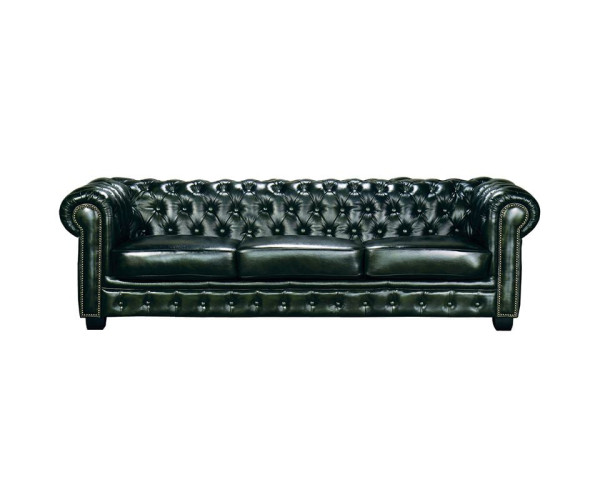 CHESTERFIELD Birmingham Καναπές 4Θέσιος Σαλονιού Καθιστικού, Δέρμα AntiqueGreen CHESTERFIELD Birmingham Καναπές 4Θέσιος Σαλονιού Καθιστικού, Δέρμα AntiqueGreen