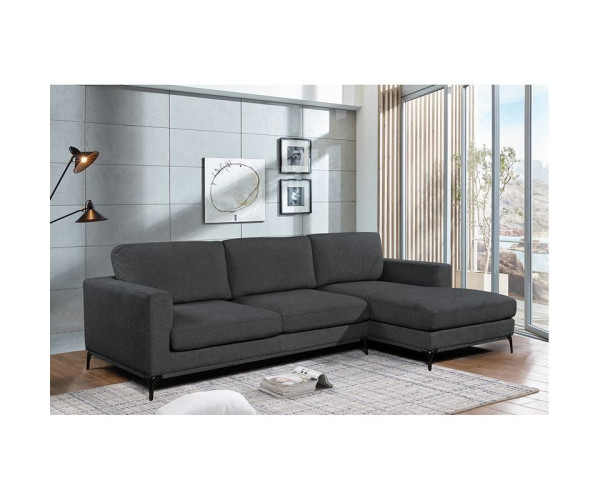 BANCO Καναπές Σαλονιού - Καθιστικού, Γωνία Αναστρέψιμος Ύφασμα Γκρι BANCO Καναπές Σαλονιού - Καθιστικού, Γωνία Αναστρέψιμος Ύφασμα Γκρι