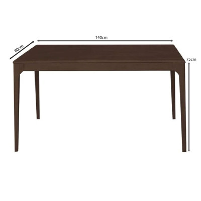 CARTER Τραπέζι Τραπεζαρίας, Απόχρωση Καρυδί