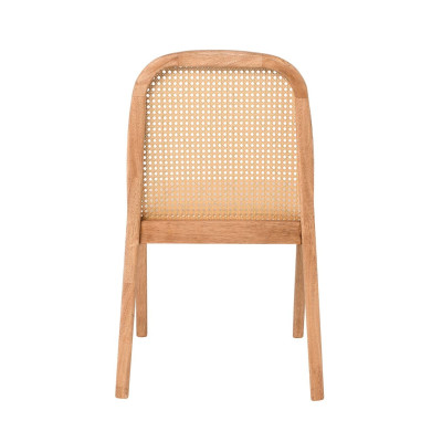 HENLEY Καρέκλα Τραπεζαρίας, Απόχρωση Φυσικό, Pu Εκρού (ΣΕΤ 2 τεμ)