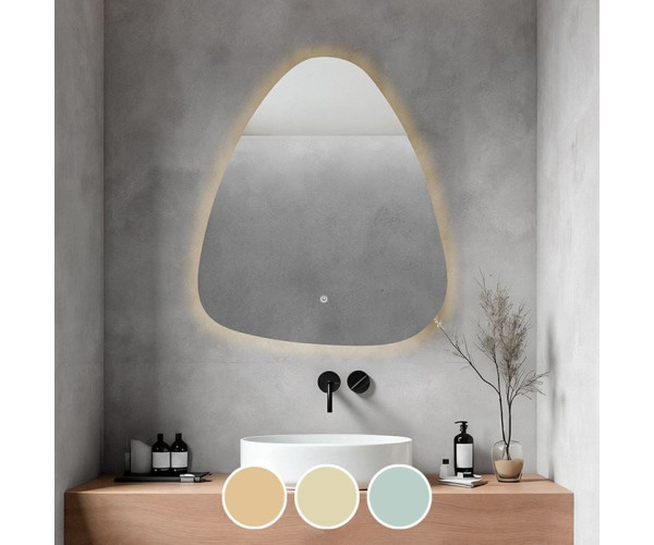LED-4 Καθρέπτης Τοίχου - Φωτιζόμενος - Αφής, με 3 επιλογές εναλλαγής χρωμάτων LED-4 Καθρέπτης Τοίχου - Φωτιζόμενος - Αφής, με 3 επιλογές εναλλαγής χρωμάτων