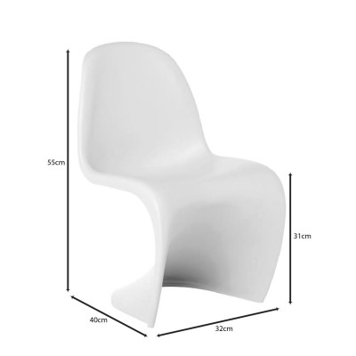 BLEND Kid Καρέκλα, PP Άσπρο