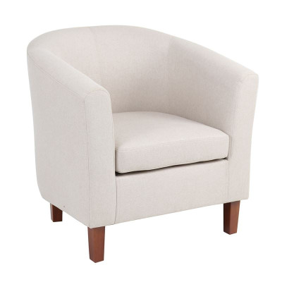 BOGA Πολυθρόνα Σαλονιού Καθιστικού, Ύφασμα  Μπεζ