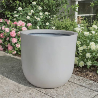 FLOWER POT-18 Απόχρωση Ivory White