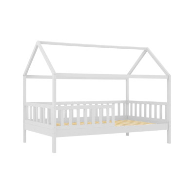 DREAM τ.Montessori Παιδικό Κρεβάτι, για Στρώμα 90x190cm, Ξύλο Πεύκου Απόχρωση Άσπρο