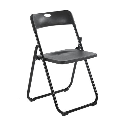 WENDY Καρέκλα Πτυσσόμενη, Μέταλλο Βαφή Μαύρο, PP Απόχρωση Μαύρο (ΣΕΤ 6 τεμ)