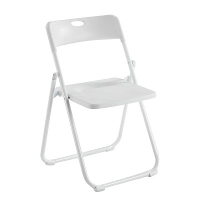 WENDY Καρέκλα Πτυσσόμενη, Μέταλλο Βαφή Άσπρο, PP Απόχρωση Άσπρο (ΣΕΤ 6 τεμ)