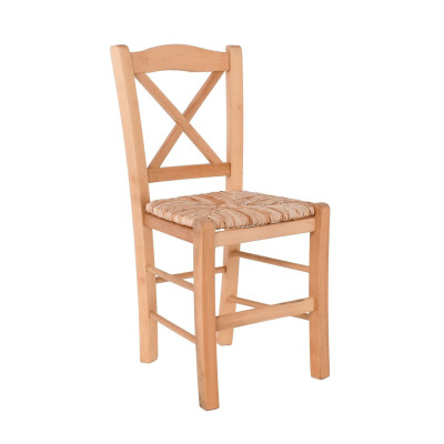 METRO Καρέκλα Οξιά Βαφή Εμποτισμού Φυσικό, Κάθισμα Ψάθα