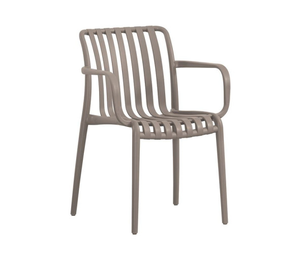 MODA-H Πολυθρόνα Στοιβαζόμενη, PP - UV Protection Απόχρωση Mocha