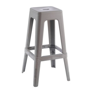 RELIX PP Σκαμπό BAR Στοιβαζόμενο, PP Απόχρωση Sand Beige