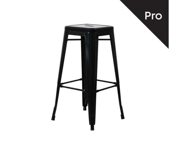 RELIX Σκαμπό Bar-Pro, Στοιβαζόμενο, Μέταλλο Βαφή Μαύρο RELIX Σκαμπό Bar-Pro, Στοιβαζόμενο, Μέταλλο Βαφή Μαύρο