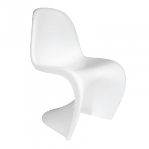 BLEND Καρέκλα Τραπεζαρίας Στοιβαζόμενη, PP Άσπρο (ΣΕΤ 4 τεμ)