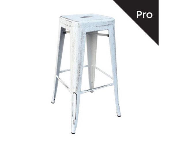 RELIX Σκαμπό Bar-Pro, Στοιβαζόμενο, Μέταλλο Βαφή Antique White RELIX Σκαμπό Bar-Pro, Στοιβαζόμενο, Μέταλλο Βαφή Antique White
