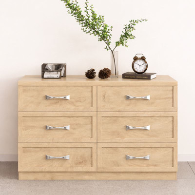 LIFE Συρταριέρα με 6 Συρτάρια, Απόχρωση Sonoma