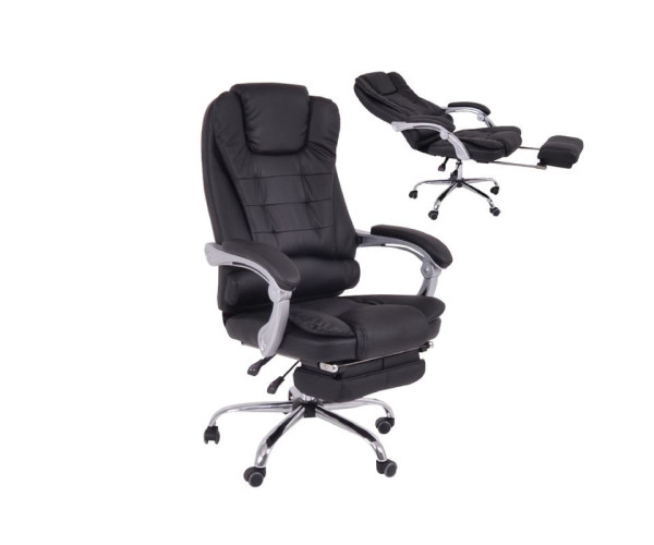 BF9700 Relax Πολυθρόνα Γραφείου Διευθυντή, με Υποπόδιο, Βάση Χρώμιο,PU Μαύρο BF9700 Relax Πολυθρόνα Γραφείου Διευθυντή, με Υποπόδιο, Βάση Χρώμιο,PU Μαύρο